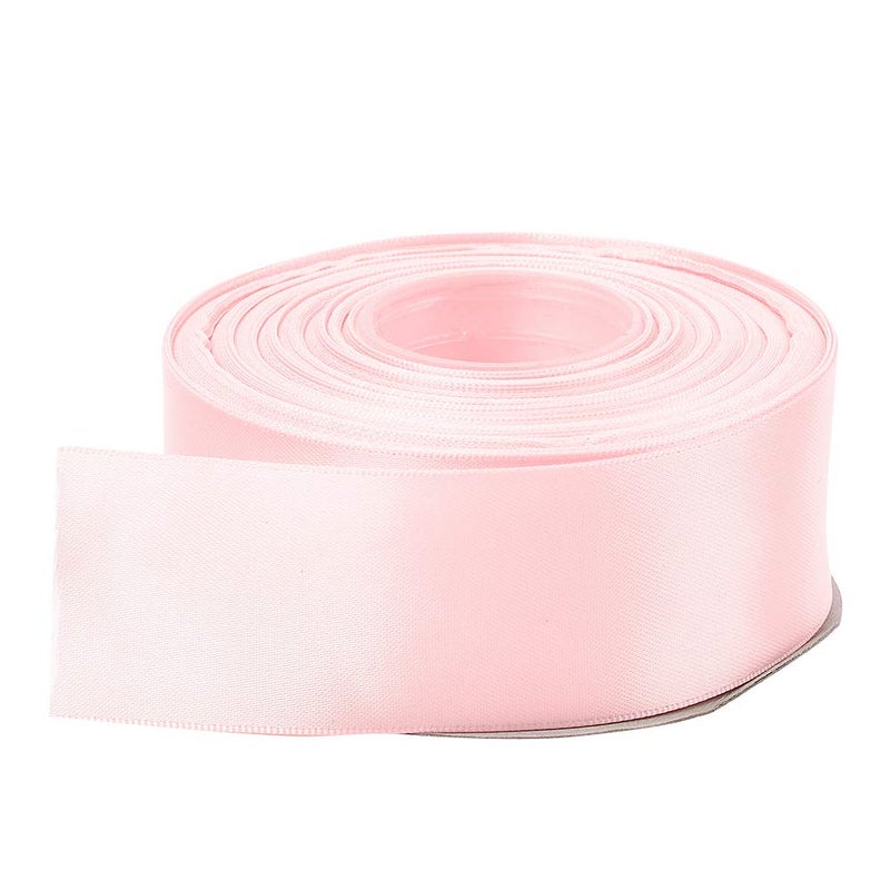 Ribest Light Pink Double Faced Satin Ribbon, 1-1/2 Inch Ribbon for Flower Bouquet Gift Wrapping Bows Wedding Party Decoration, Continuous 25 Yards - Image 4